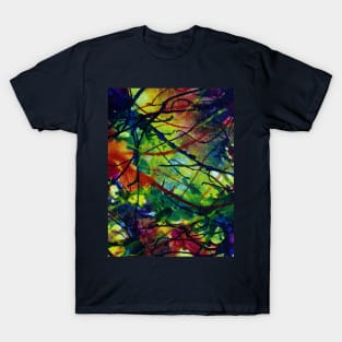 Skyward Trees Abstract T-Shirt